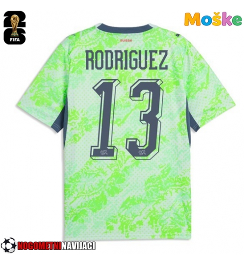 Moške Nogometnih dresov Švica Ricardo Rodriguez #13 Gostujoči SP 2026 Kratki rokavi Moške Nogometnih dresov Švica Ricardo Rodriguez #13 Gostujoči SP 2026 Kratki rokavi